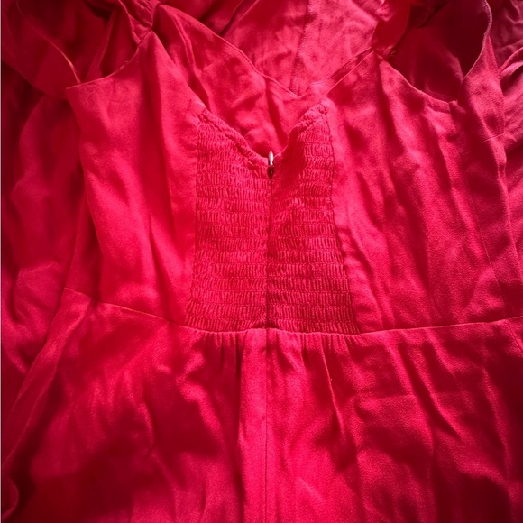 New Without Tags Reformation Baxley Red Midi Dress - Picture 7 of 13